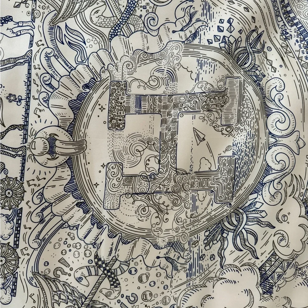Hermes Please Hold the Line Scarf - Picture 4 of 12